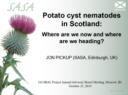 Potato cyst nematodes in Scotland: Where are we now and where are we heading?